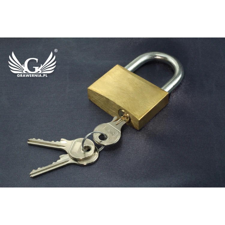 Love Padlock - Brass Gold - Custom Engraving - LP001