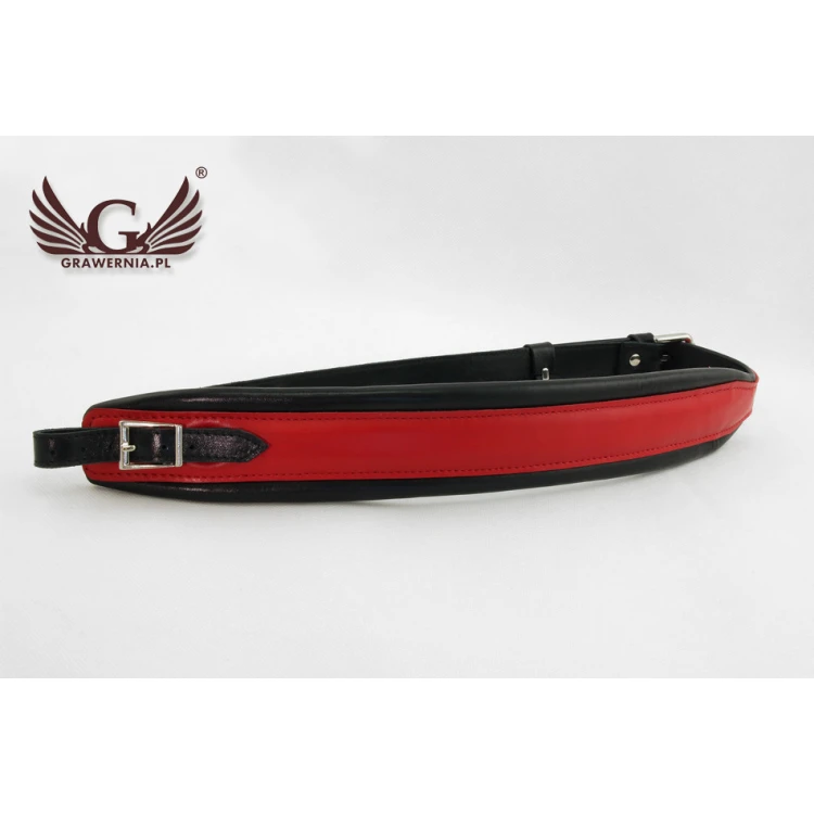 ACCORDION STRAP SET red-black - Musette model - Comfort version - PDA001