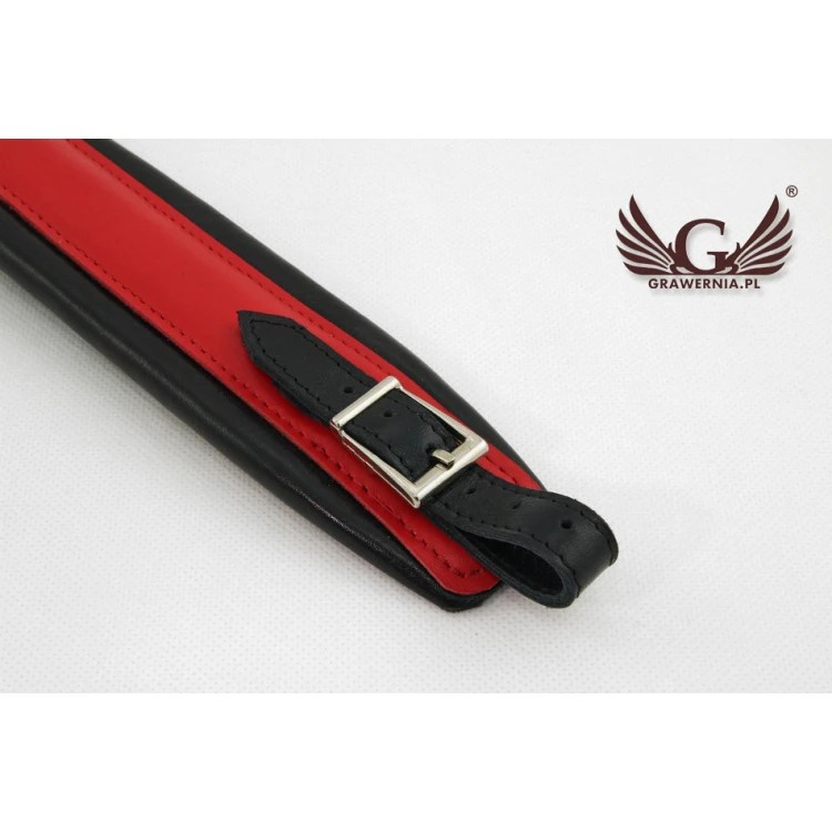 ACCORDION STRAP SET red-black - Musette model - Comfort version - PDA001
