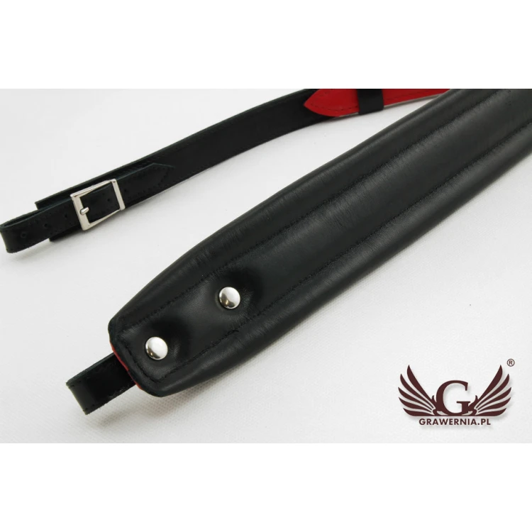 ACCORDION STRAP SET red-black - Musette model - Comfort version - PDA001