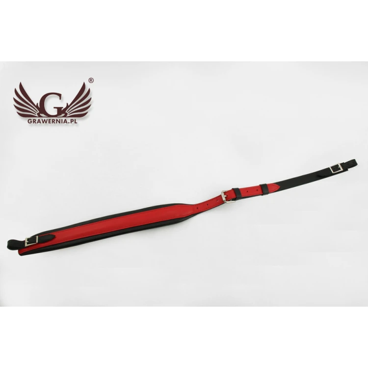 ACCORDION STRAP SET red-black - Musette model - Comfort version - PDA001