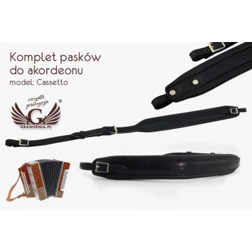 ACCORDION STRAP SET black - Cassetto model - Comfort version - PDA002