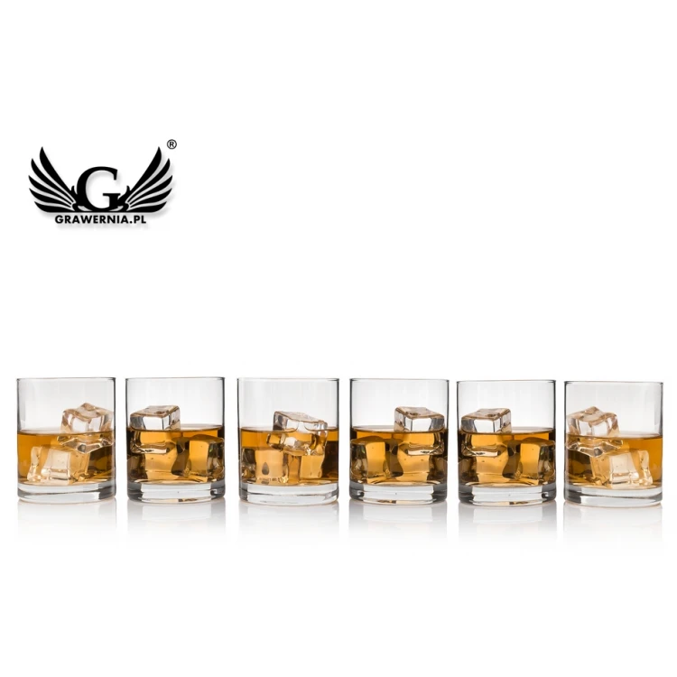 Engraved Whisky Glasses Set of 6 - Baldwin - SZK001