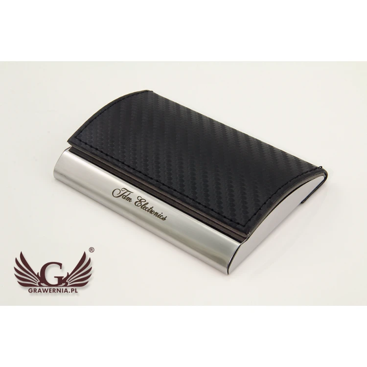 Gift Set with Engraving: Business Card Holder + Pen + Keyring - BRAVO WZ017