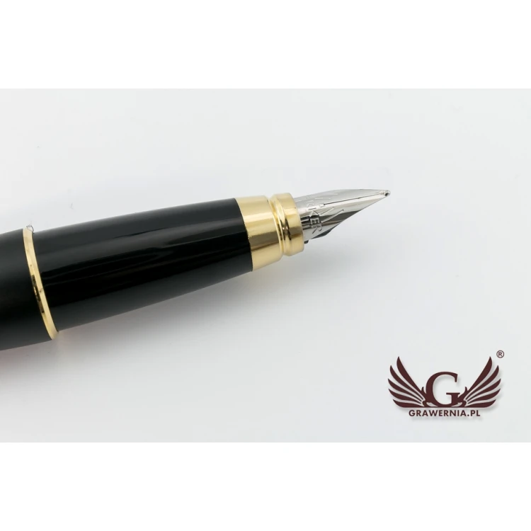 Parker URBAN Muted Black GT Fountain Pen and Ballpoint Pen Set with Case - PAR006-DUO-PT