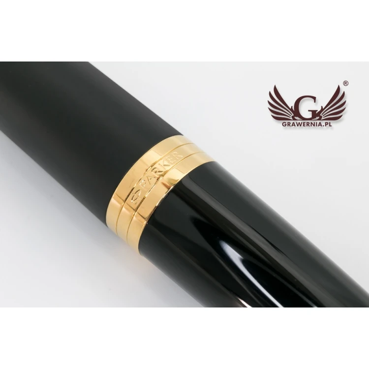 Parker URBAN Muted Black GT Fountain Pen and Ballpoint Pen Set with Case - PAR006-DUO-PT