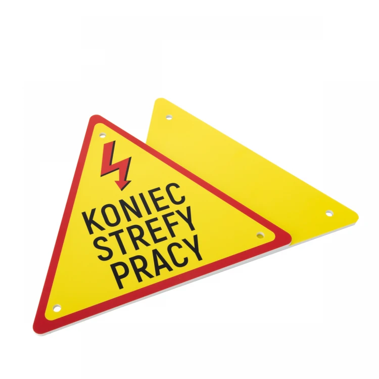 End of Work Zone - dim. 271x240mm - PVC - UV print - BHP193