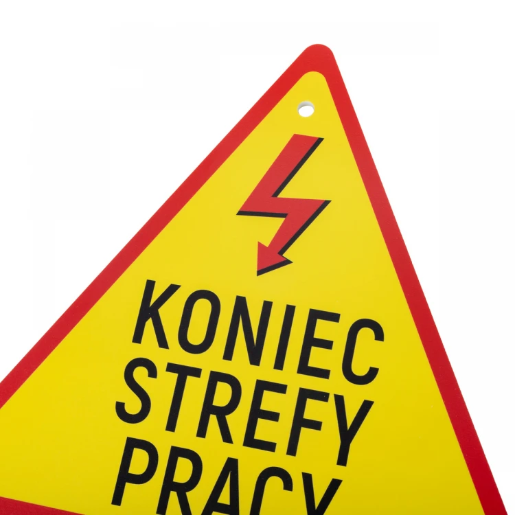 End of Work Zone - dim. 271x240mm - PVC - UV print - BHP193