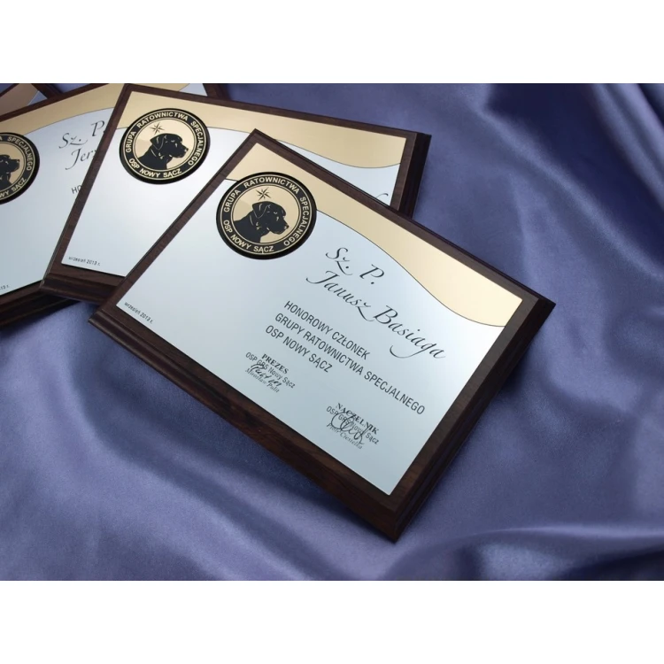 DIPLOMA MD3 - HONORARY MEMBER - diploma with round logo - SL062