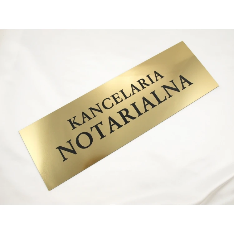 NOTARY OFFICE SIGN - SZ031 - gold - size 50x17.5cm
