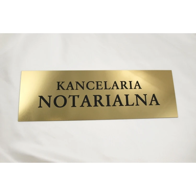NOTARY OFFICE SIGN - SZ031 - gold - size 50x17.5cm