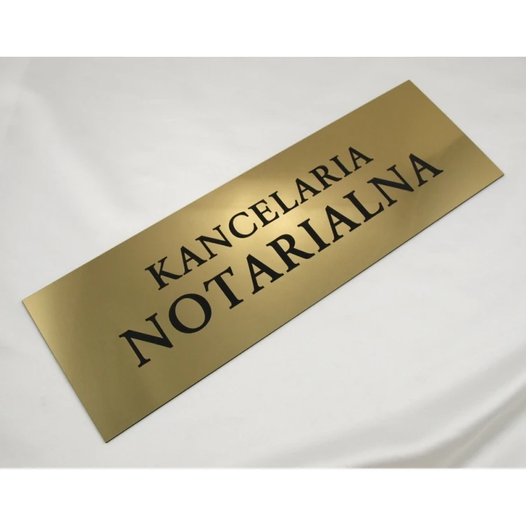 NOTARY OFFICE SIGN - SZ031 - gold - size 50x17.5cm