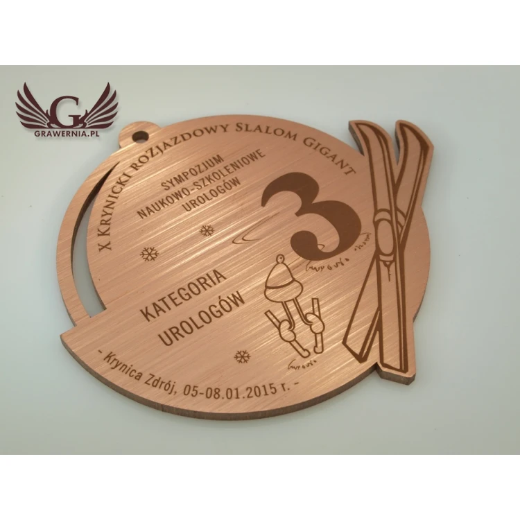 Metal Medals in Three Colors (Brass, Steel, Copper) - Dimensions 93x88mm - MGR091
