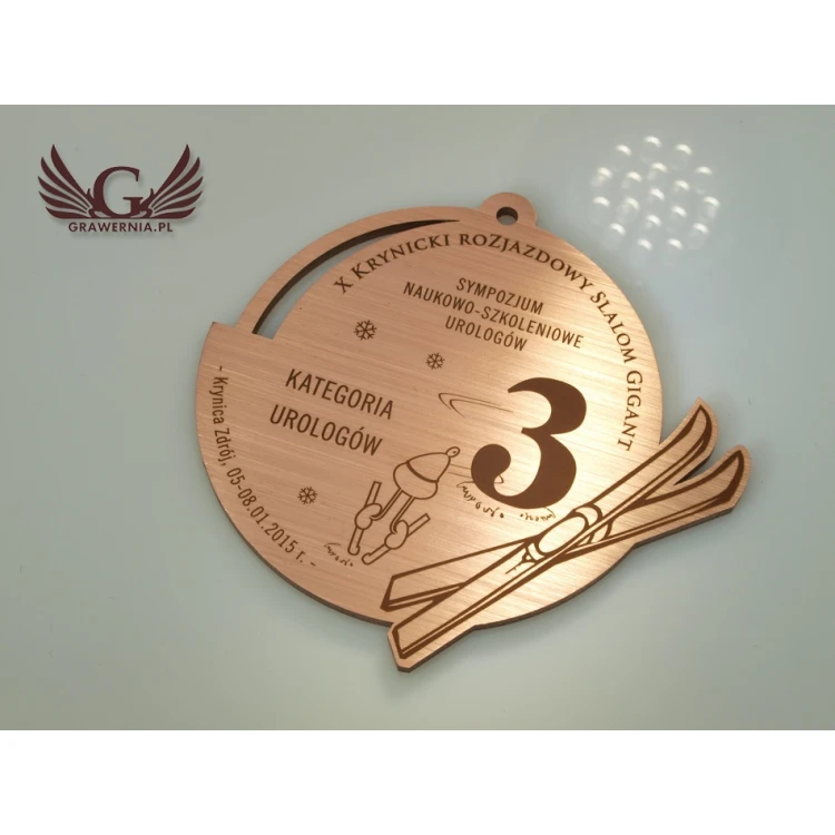 Metal Medals in Three Colors (Brass, Steel, Copper) - Dimensions 93x88mm - MGR091