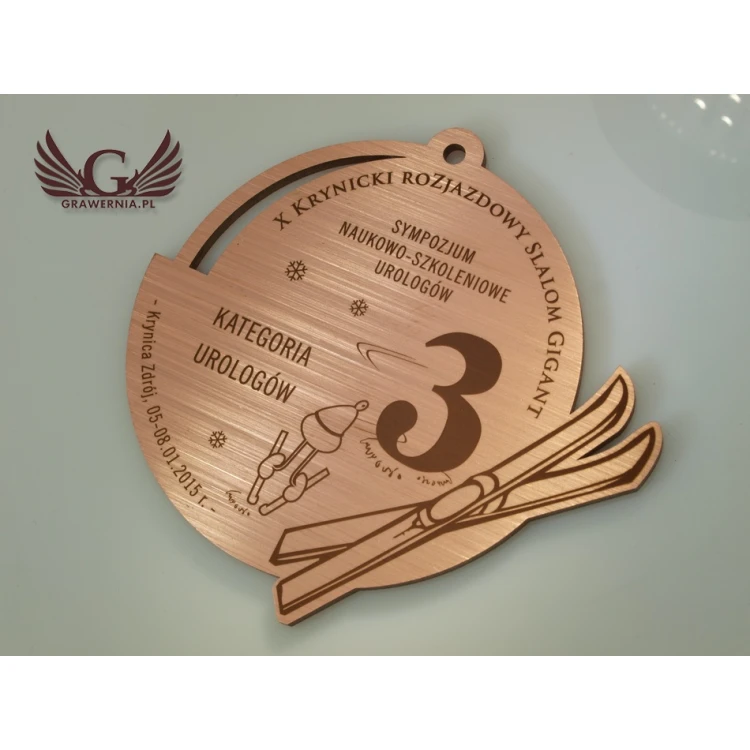 Metal Medals in Three Colors (Brass, Steel, Copper) - Dimensions 93x88mm - MGR091