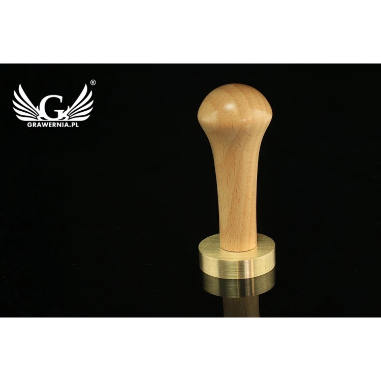 Seal for stamping in wax - CNC - diameter 38mm, concave engraving