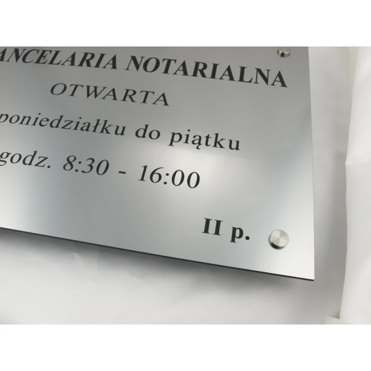 NOTARY SIGN - opening hours - SZ026 - size 50x35cm