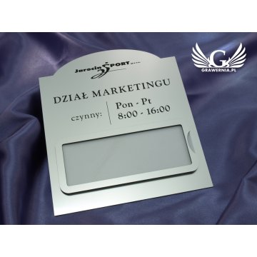 Plaques with window - size 21x24cm