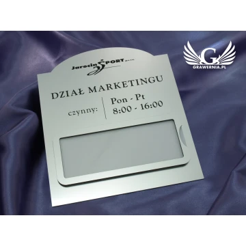 Plaques with window - size 21x24cm