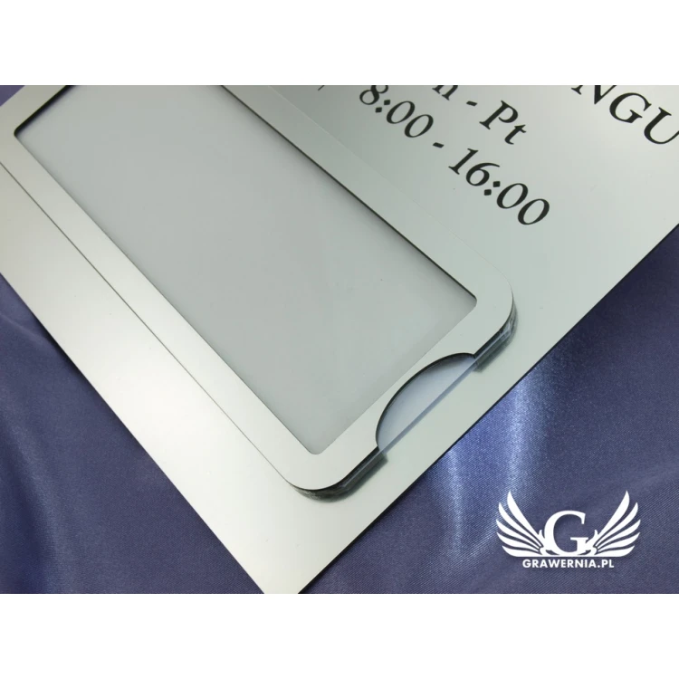 Plaques with window - size 21x24cm