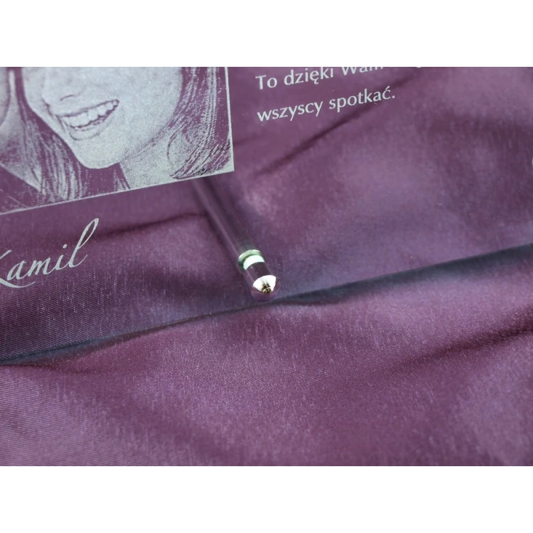 Glass Frame with 16x25cm Photo - HORIZONTAL - Thank You Gift for Parents - Wedding Anniversary