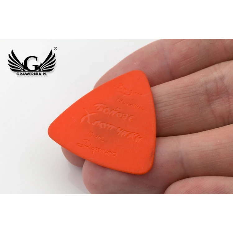 Guitar Picks with Custom Logo - Plastic - Set: 6 Pieces - KG11
