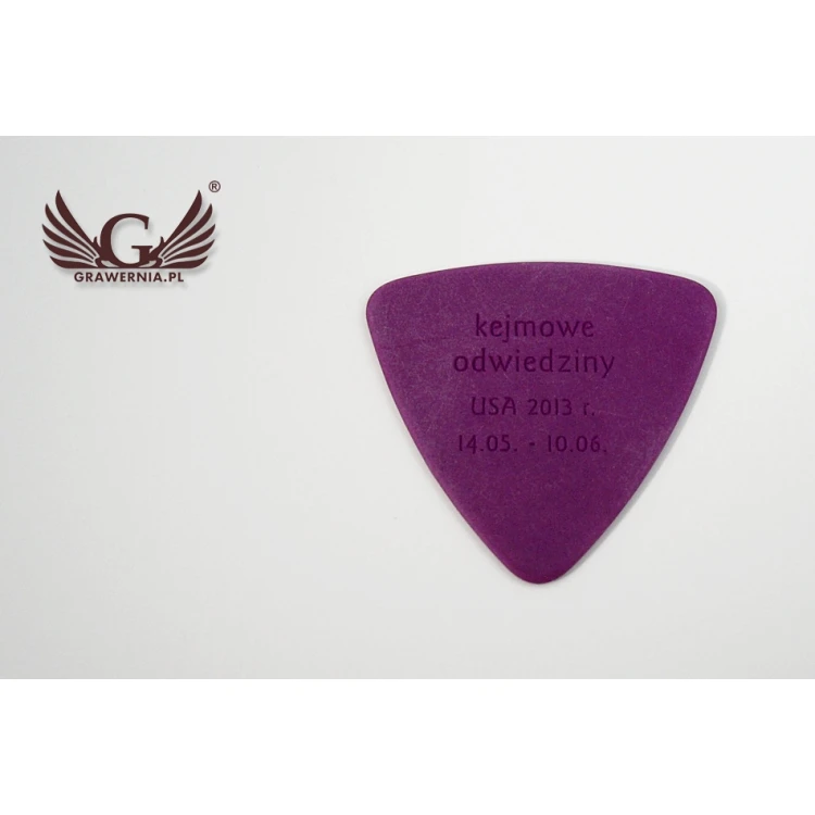 Guitar Picks with Custom Logo - Plastic - Set: 6 Pieces - KG11
