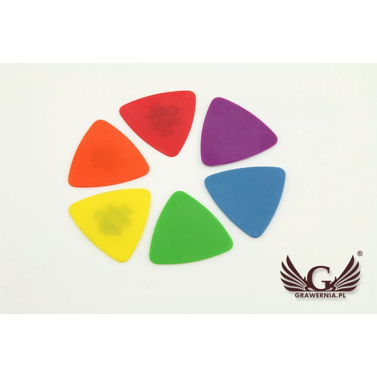 Guitar Picks with Custom Logo - Plastic - Set: 6 Pieces - KG11
