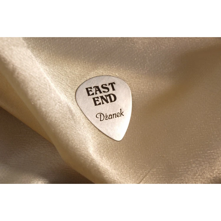 Guitar Picks with Custom Logo - Steel - Set: 3 Pieces