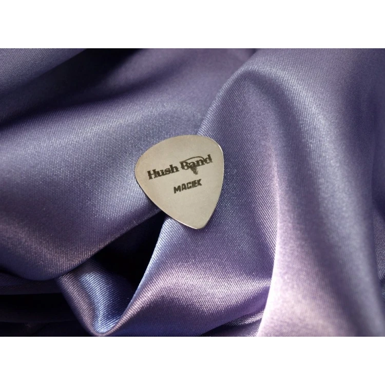 Guitar Picks with Custom Logo - Steel - Set: 3 Pieces