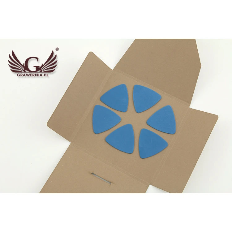 Guitar Picks with Custom Logo - Plastic - Set: 6 Pieces - KG11