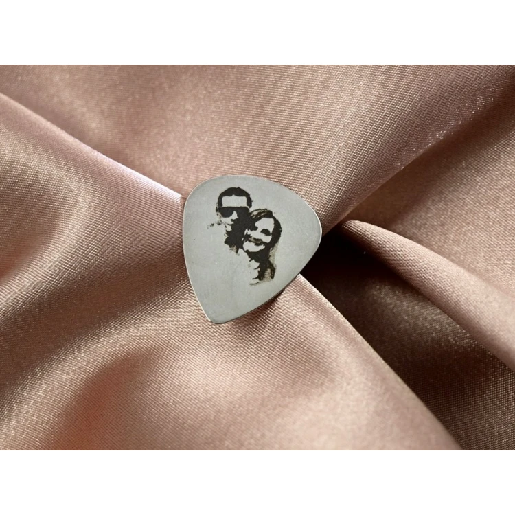 Guitar Picks with Your Photo and Dedication - Steel - Set: 3 Pieces