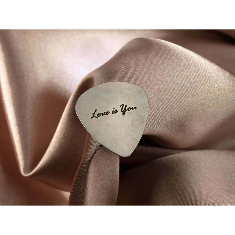Guitar Picks with Your Photo and Dedication - Steel - Set: 3 Pieces