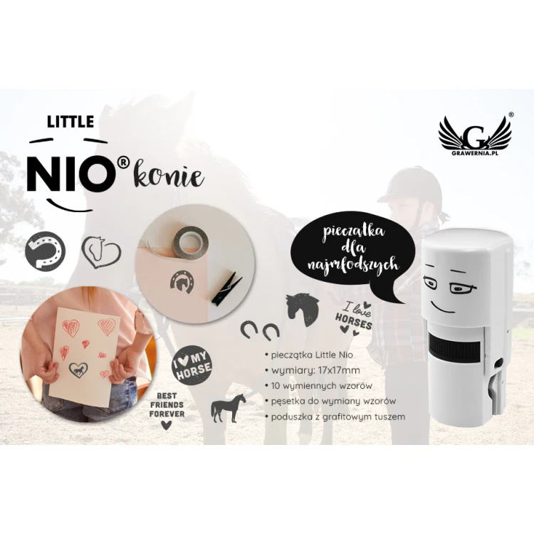 Creative Stamp Colop Little Nio - Horses - COL042