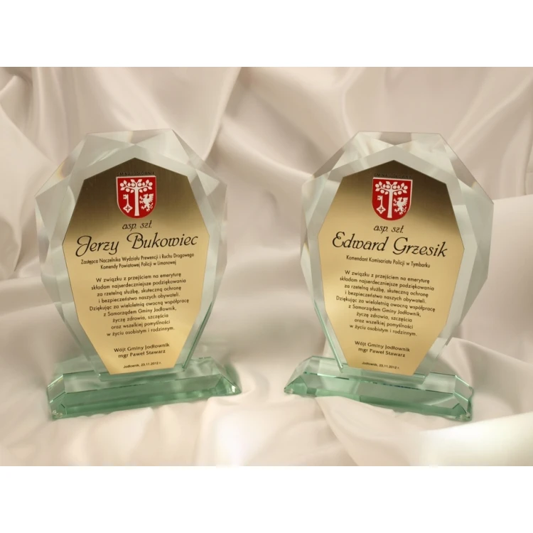 Glass Trophy in Case - MILO Plus Engraving Laminate
