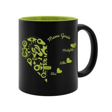 Ceramic mug with engraving - FOR MUMMY - poj. 325ml - KUB056