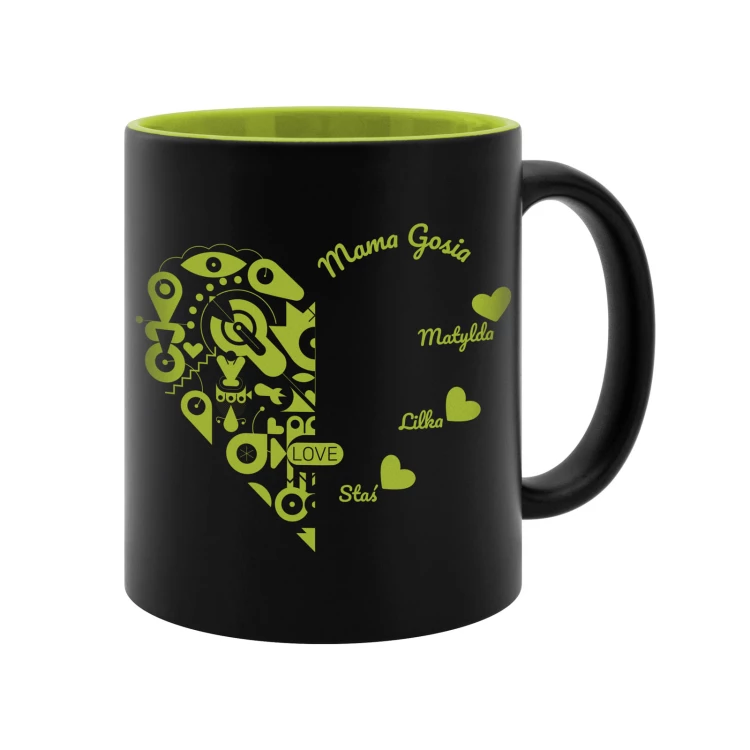 Ceramic mug with engraving - FOR MUMMY - poj. 325ml - KUB056