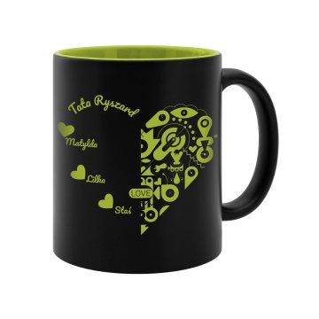 Ceramic mug with engraving - FOR DADDY - poj. 325ml - KUB060