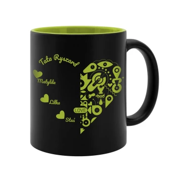 Ceramic mug with engraving - FOR DADDY - poj. 325ml - KUB060