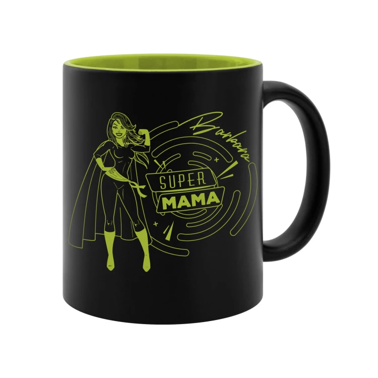 Ceramic mug with engraving - FOR MUMMY FOR DADDY - poj. 325ml - KUB064