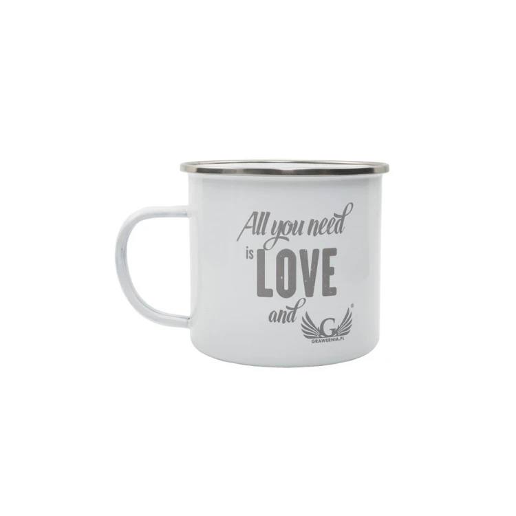 Oldie Enamel Mug with Your Engraving - Capacity: 500 ml - MUG028