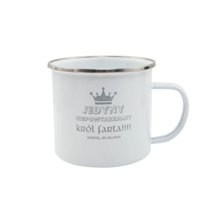 Oldie Enamel Mug with Your Engraving - Capacity: 500 ml - MUG028
