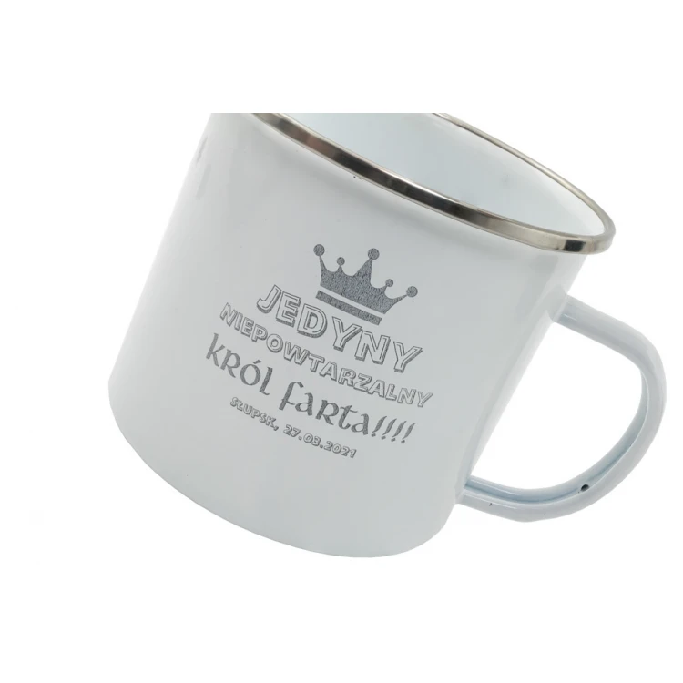 Oldie Enamel Mug with Your Engraving - Capacity: 500 ml - MUG028