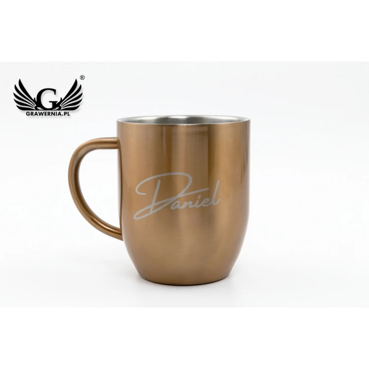 Engraved Steel Mug - Dusk - 380ml capacity - MUG020