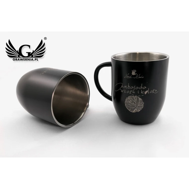 Engraved Steel Mug - NIGHT - 380ml capacity
