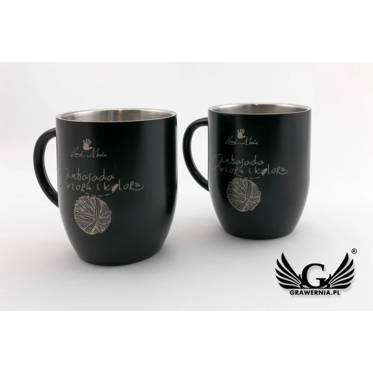 Engraved Steel Mug - NIGHT - 380ml capacity