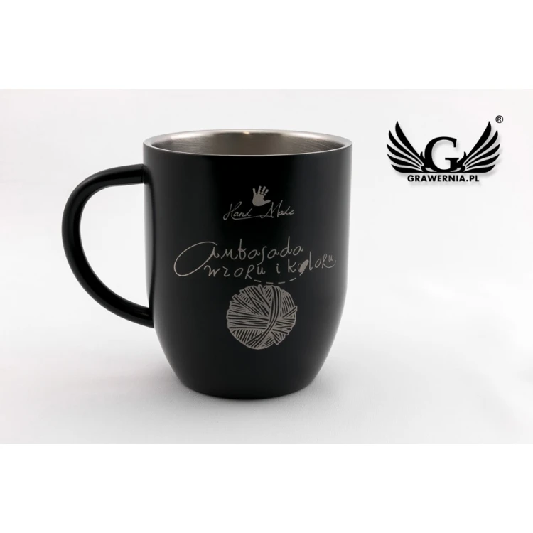 Engraved Steel Mug - NIGHT - 380ml capacity