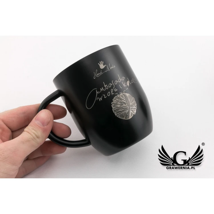 Engraved Steel Mug - NIGHT - 380ml capacity