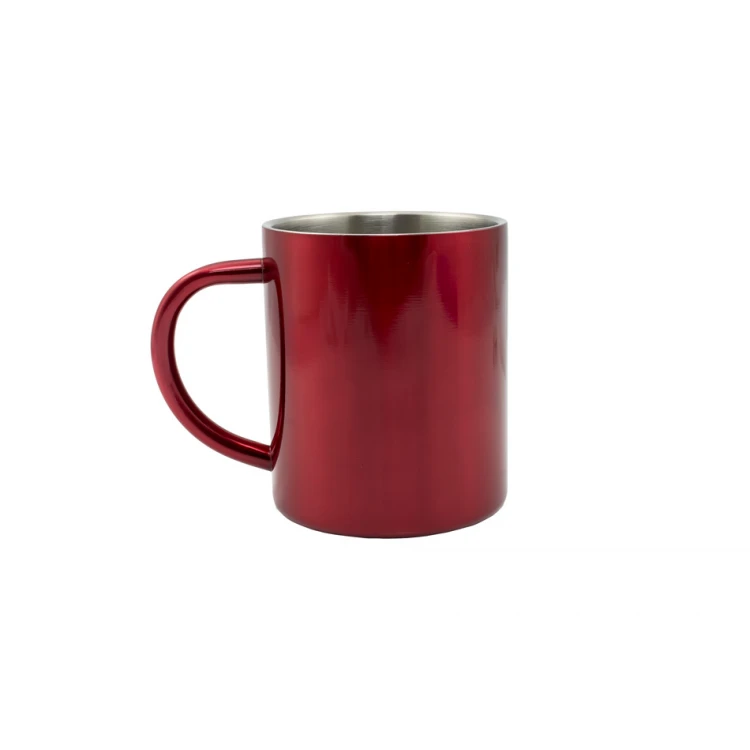 Adventure Stainless Steel Mug with Your Engraving - Capacity: 240 ml - MUG027 - Four Colors to Choose From