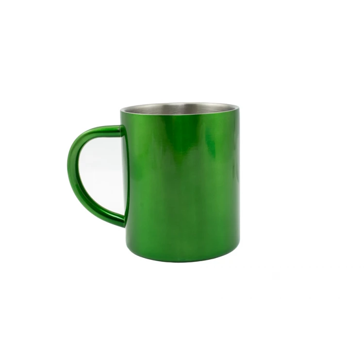 Adventure Stainless Steel Mug with Your Engraving - Capacity: 240 ml - MUG027 - Four Colors to Choose From